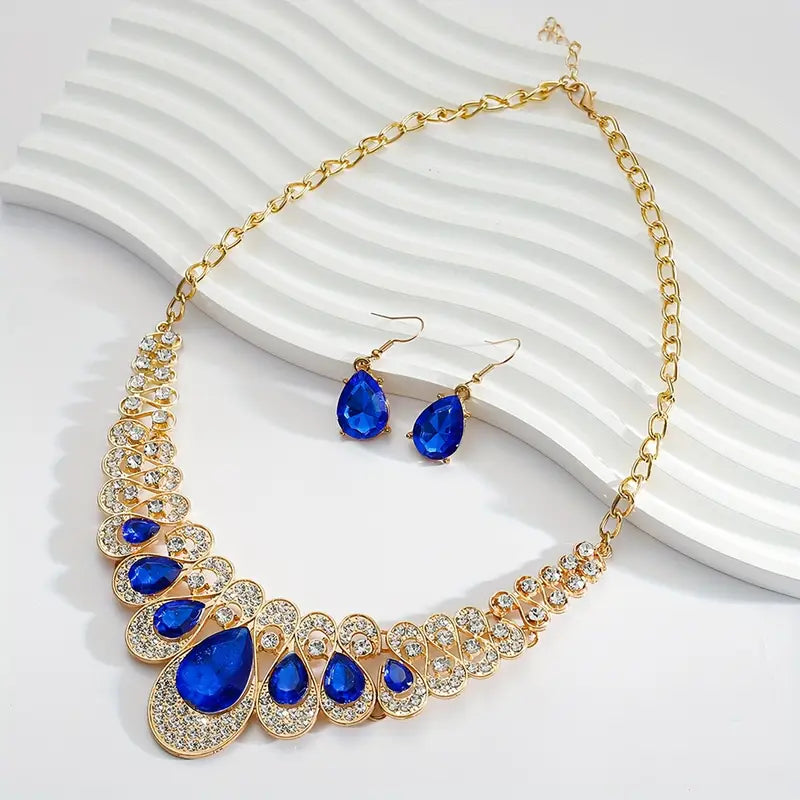 Maevina Saphire Gold Schmuckset