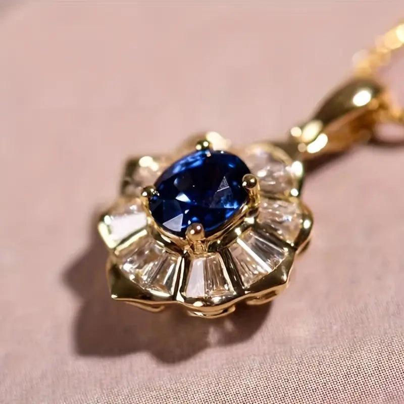 Kavella Noctazure Gold Halskette