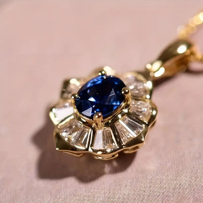 Kavella Noctazure Gold Halskette