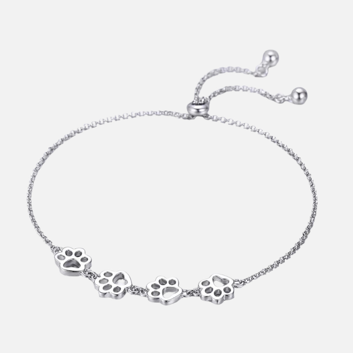 MELIA – Elegantes verstellbares Pfotenarmband aus hochwertigem 925er Sterlingsilber