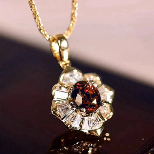 Kavella Solcrimson Gold Halskette