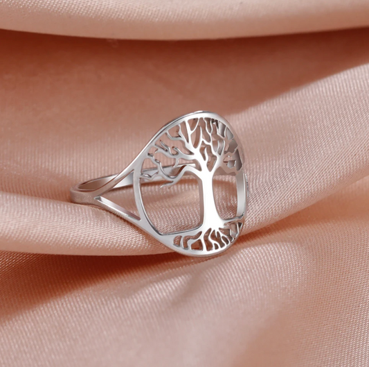 Ring aus 925er Sterlingsilber mit Lebensbaum für die Mutter