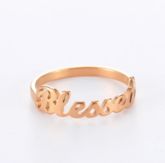 Gesegneter Ring aus 18K Roségold
