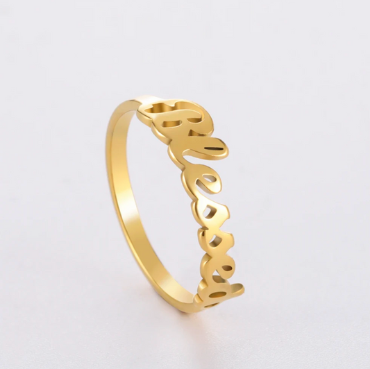 Gesegneter Ring in 18K Goldplattierung