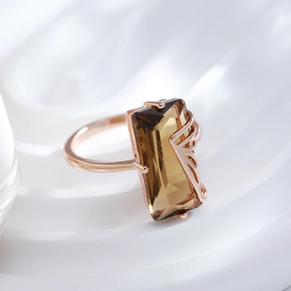 Bernsteinset mit 18 Kt. Roségoldplattierung