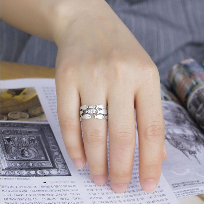 Eleganter Fisch Ring