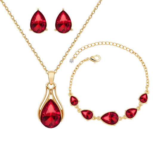 Inlay-Perlen-Schmuckset