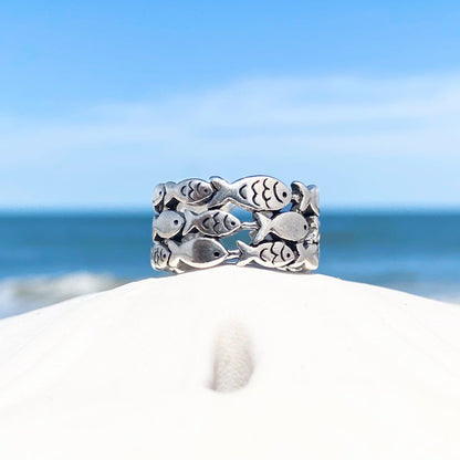 Eleganter Fisch Ring