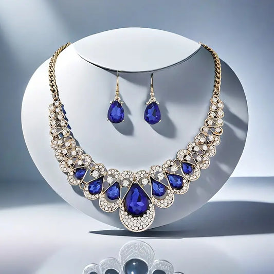 Maevina Saphire Gold Schmuckset